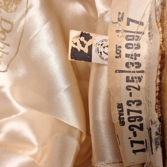 Vintage 70's early 80's Dobbs Brown Corduroy Cotton Newsboy Cap Size 7 - Picture 4 of 7